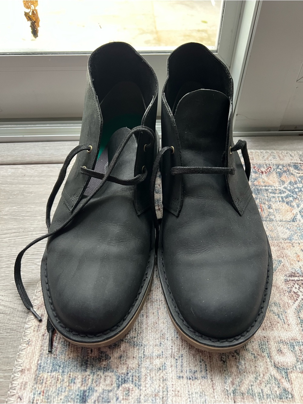 Clarks Men’s Black horween leather Chukka Boots
